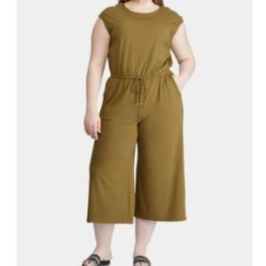 Ralph Lauren Women's Plus 2XL Olive GreenJumpsuit